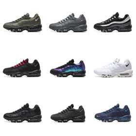Nike Air Max 95 Lace-Up Leather Low-Top Running Shoe-2669